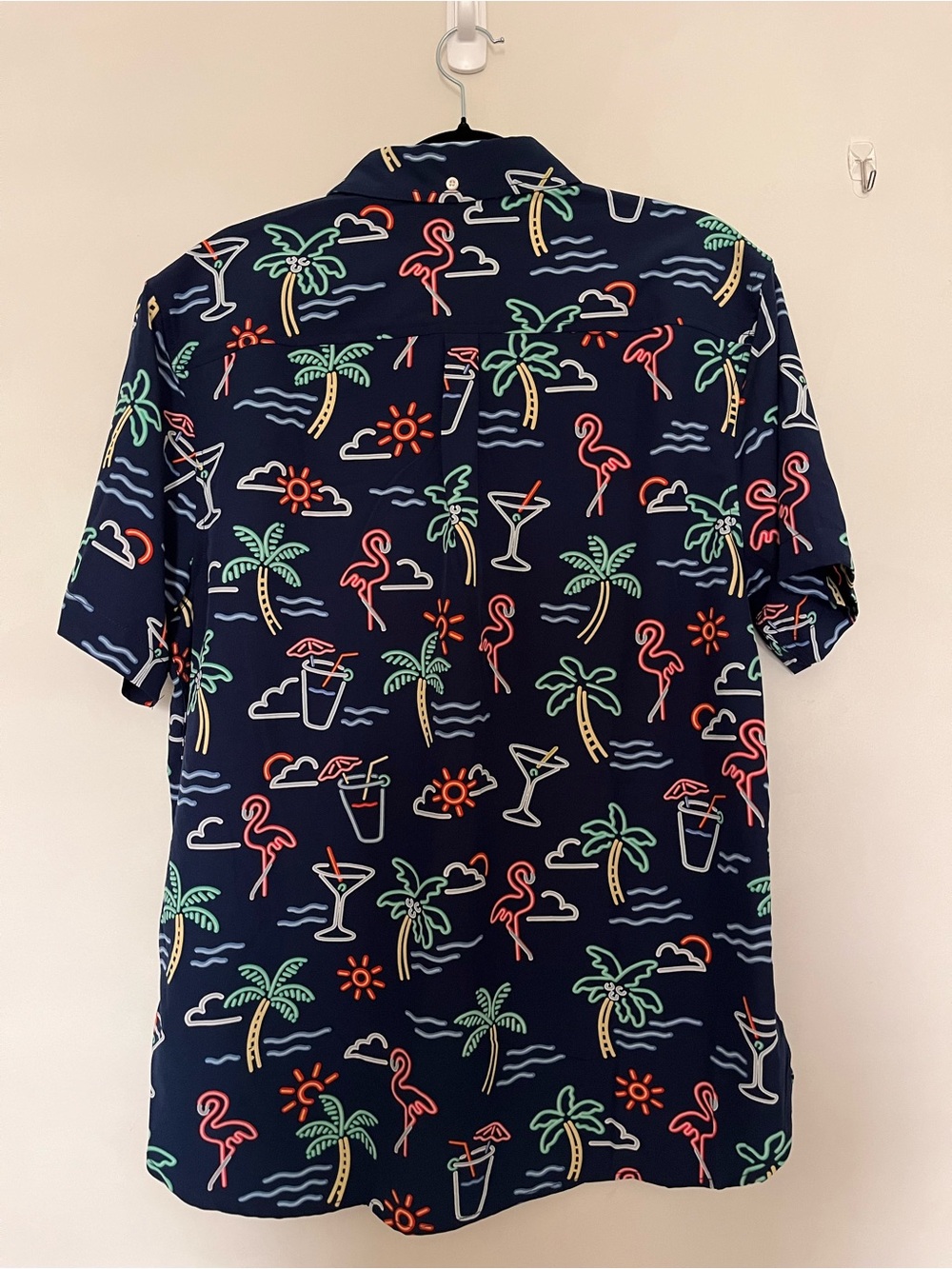 Chubbies Navy Tropical Neon Print Polo - Picture 2 of 3